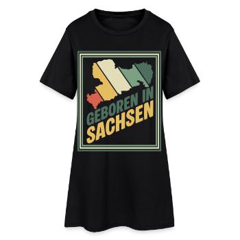Born in Saxony - Women’s T-Shirt Dress - black - Front