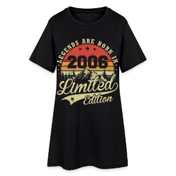 Cadeau d’anniversaire 2006 de Legends Are Born - Robe T-shirt Femme - noir - Devant