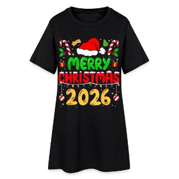 Merry Christmas 2026 - Women’s T-Shirt Dress - black - Front