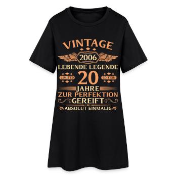 20e anniversaire Année 2006 - Robe T-shirt Femme - noir - Devant