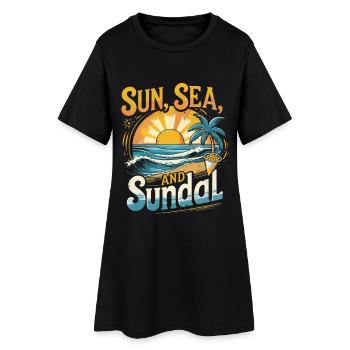 Tamil Tamilisch Sri Lanka Sun Sea And Sundal - Frauen T-Shirt-Kleid - Schwarz - Vorne