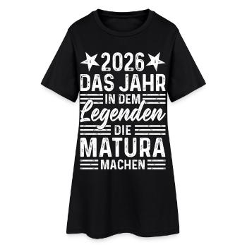 2026 L’année où les légendes obtiennent leur diplôme de fin d’études secondaires - Robe T-shirt Femme - noir - Devant
