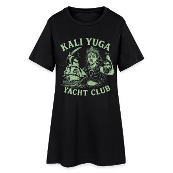 Club nautique Kali Yuga - Robe T-shirt Femme - noir - Devant