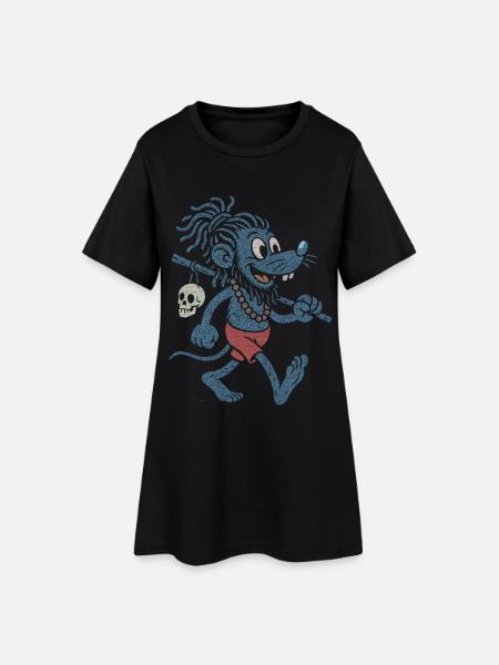 Bandi Coot Baba - Frauen T-Shirt-Kleid - Schwarz