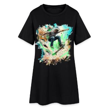 skateboarding - Women’s T-Shirt Dress - black - Front