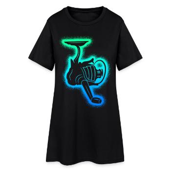 Pêcheur, pêcheur, hommes, enfants, pêcheurs, garçons pêcheurs - Robe T-shirt Femme - noir - Devant