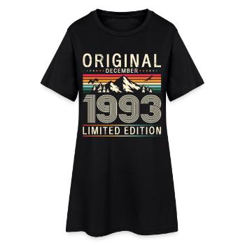 33e anniversaire Original Décembre Né en 1993 - Robe T-shirt Femme - noir - Devant