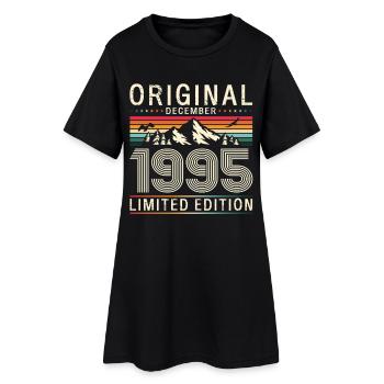 30th Birthday Original December Volume 1995 - Women’s T-Shirt Dress - black - Front