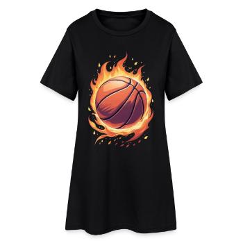 Joueurs de basket-ball Joueurs de basketball Basketball masculin - Robe T-shirt Femme - noir - Devant