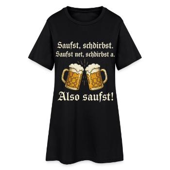 Dicton de la bière bavaroise - Robe T-shirt Femme - noir - Devant