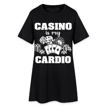 Casino Casino Players - Women’s T-Shirt Dress - black - Front