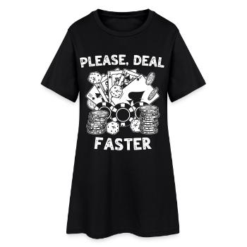 Casino - Robe T-shirt Femme - noir - Devant
