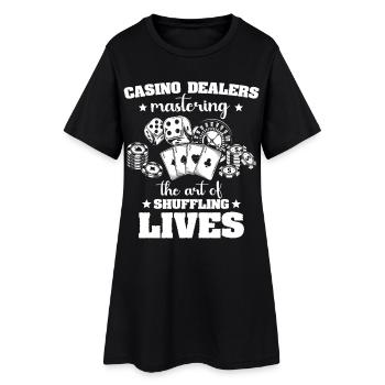 Casino - Robe T-shirt Femme - noir - Devant