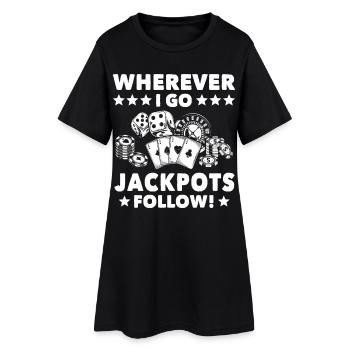 Casino Casino Players - Women’s T-Shirt Dress - black - Front