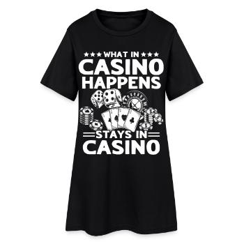 Casino Casino Players - Women’s T-Shirt Dress - black - Front