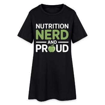 Diététicien diplômé simplifiant la science alimentaire - Robe T-shirt Femme - noir - Devant