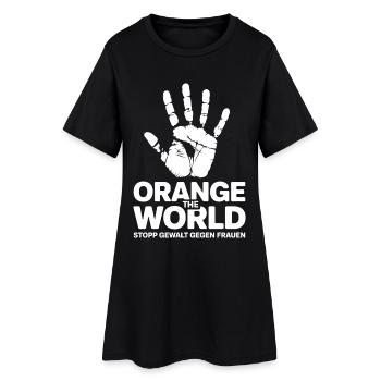 Orange The World Stop Violence Against Women - Women’s T-Shirt Dress - black - Front