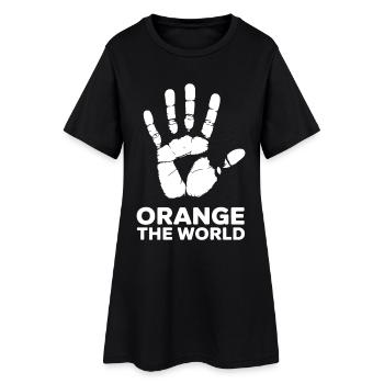 Orange : Le Monde - Robe T-shirt Femme - noir - Devant