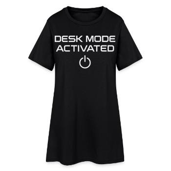 Le mode bureau active l’humour de bureau - Robe T-shirt Femme - noir - Devant