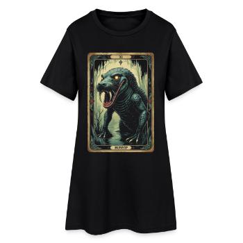 Créatures mythologiques Bunyip - Robe T-shirt Femme - noir - Devant