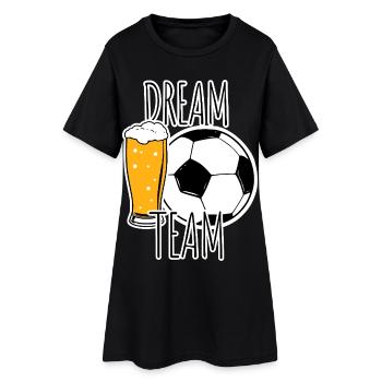 Dream Team! Beer and football, sports and beer fans! - Women’s T-Shirt Dress - black - Front