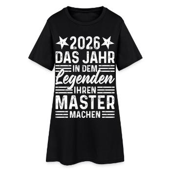 2026 The Year Legends Get Their Master's Degree - Women’s T-Shirt Dress - black - Front