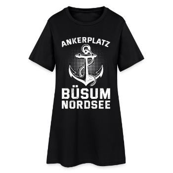 Mouillage de Büsum Büsum Mer du Nord - Robe T-shirt Femme - noir - Devant