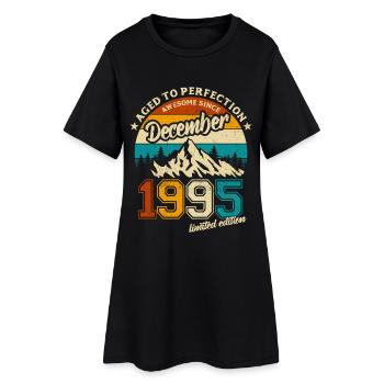 Édition limitée cadeau d’anniversaire de décembre 1995 - Robe T-shirt Femme - noir - Devant