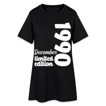 Anniversaire Décembre 1990 Limited Edition Cadeau - Robe T-shirt Femme - noir - Devant