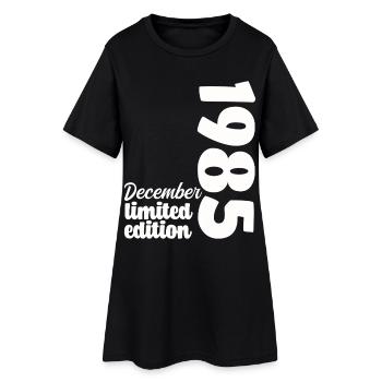Anniversaire Décembre 1985 Limited Edition Cadeau - Robe T-shirt Femme - noir - Devant