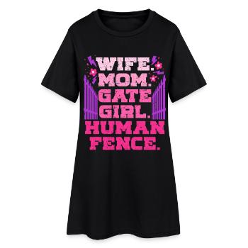 Ehefrau eines Bauern Mutter - Frauen T-Shirt-Kleid - Schwarz - Vorne