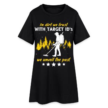pêche sur terre - Robe T-shirt Femme - noir - Devant
