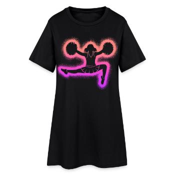 Pom-pom girls Girls Girls Cheerleaders - Robe T-shirt Femme - noir - Devant