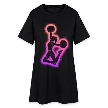 Pom-pom girls Girls Cheerleaders - Robe T-shirt Femme - noir - Devant