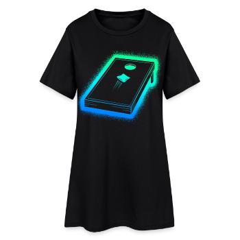 Joueurs de Cornhole Enfants Hommes Garçons Cornhole - Robe T-shirt Femme - noir - Devant