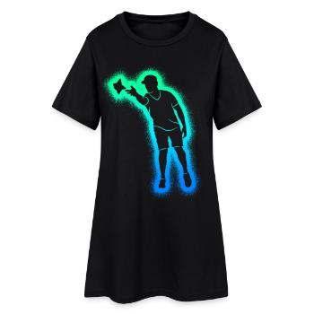 Joueur de cornhole Enfants Garçons Hommes Cornhole - Robe T-shirt Femme - noir - Devant