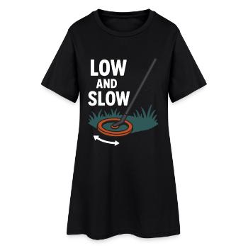 Chasse au trésor par détection de métaux lente et faible - Robe T-shirt Femme - noir - Devant