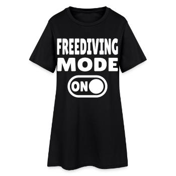 Freediving Mode ON - Diver - Women’s T-Shirt Dress - black - Front