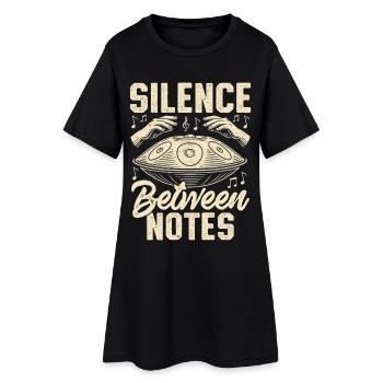Silence entre les notes - Robe T-shirt Femme - noir - Devant