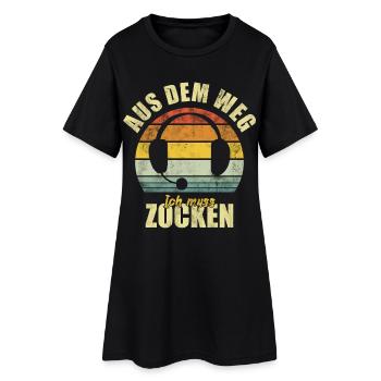 Jeux vidéo Gaming Gamer Gaming Jeux vidéo drôles - Robe T-shirt Femme - noir - Devant