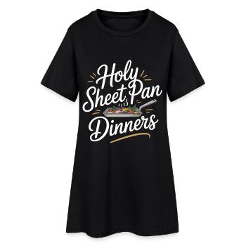 Nutritionniste Dîners en feuille Sainte Nutrition - Robe T-shirt Femme - noir - Devant