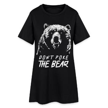 Don’t Poke Mama Papa Bear Graphique - Robe T-shirt Femme - noir - Devant