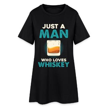 Un seul homme aime le whisky - Robe T-shirt Femme - noir - Devant