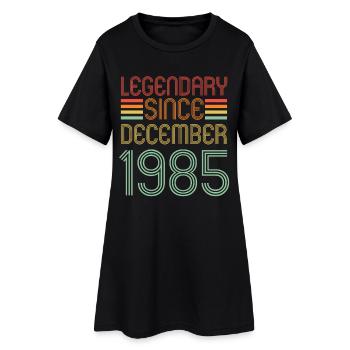 Legendary since December 1985, Retro, Birthday - Women’s T-Shirt Dress - black - Front