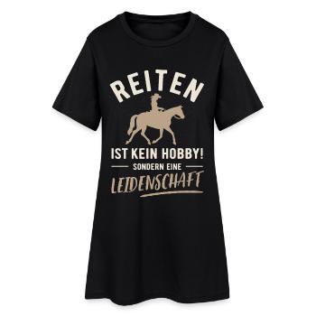 Équitation | Ce n’est pas un passe-temps mais une passion - Robe T-shirt Femme - noir - Devant