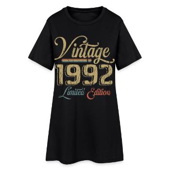 Vintage 1992 Limited Edition Birth Vintage 1992 - Women’s T-Shirt Dress - black - Front