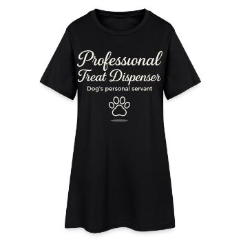 Serviteur professionnel pour chiens distributeur de friandises - Robe T-shirt Femme - noir - Devant