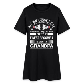 Badminton - Robe T-shirt Femme - noir - Devant