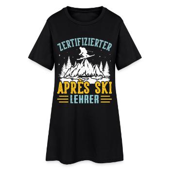 Ski INSTRUCTEUR CERTIFIÉ APRÈS-SKI Lustig - Robe T-shirt Femme - noir - Devant