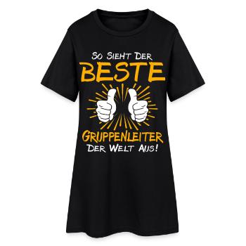 Idée de cadeau pour les chefs de groupe - Robe T-shirt Femme - noir - Devant